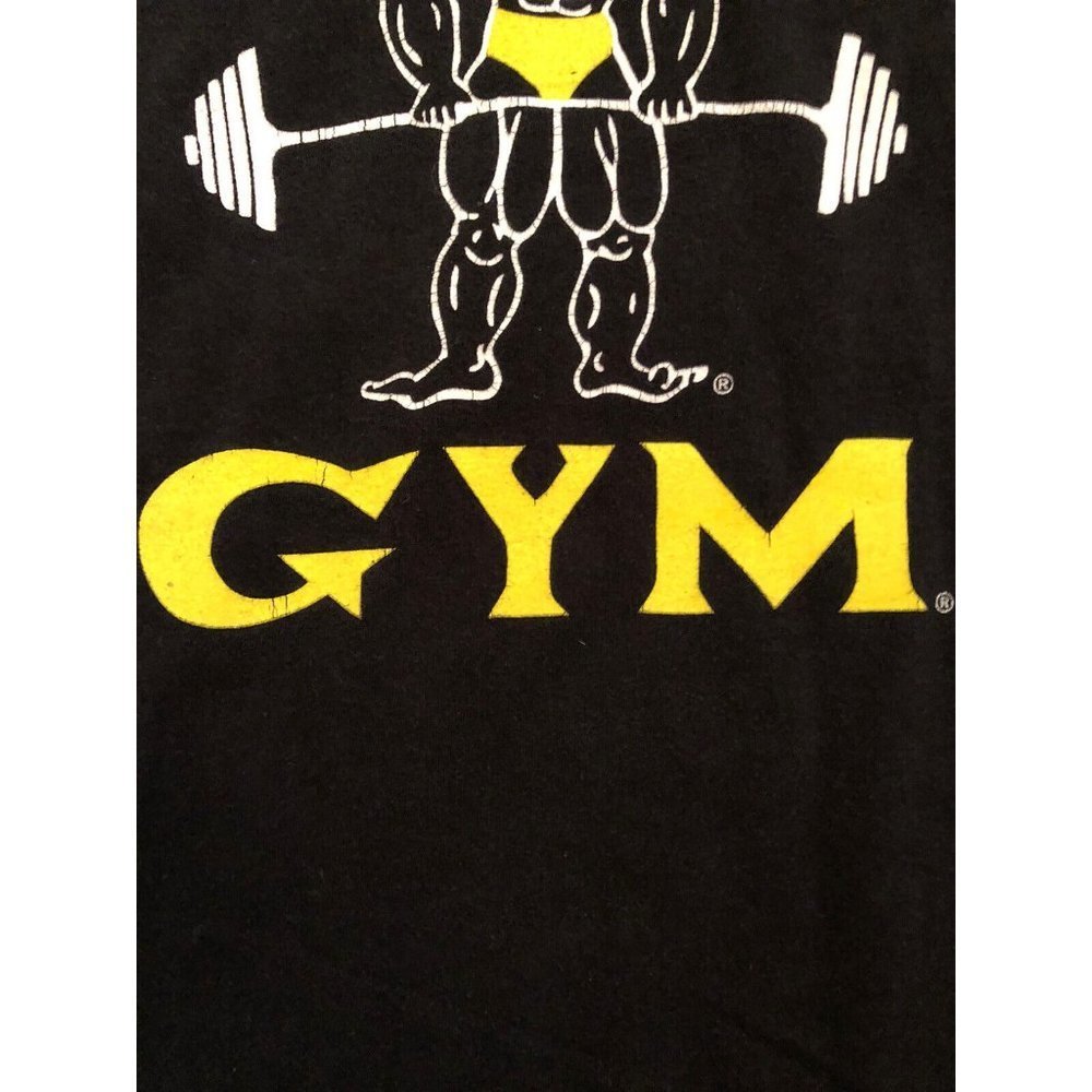 Golds Gym T Shirt Size L Large Short Sleeve Classic Graphic Design Nostalgic - Picture 5 of 8
